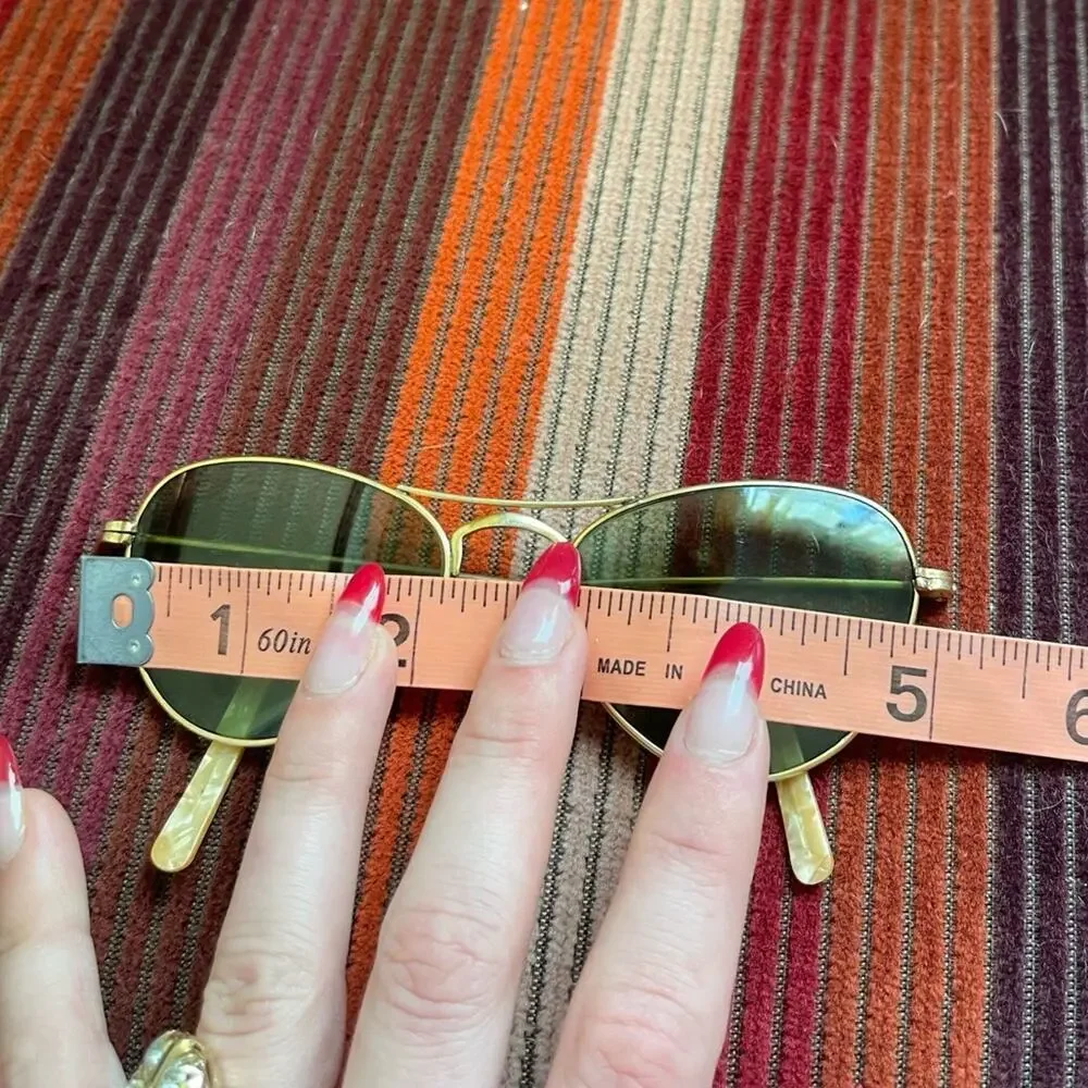 50s-60s Vintage Cat Eye Glasses w Gold Frames - Picture 3 of 9